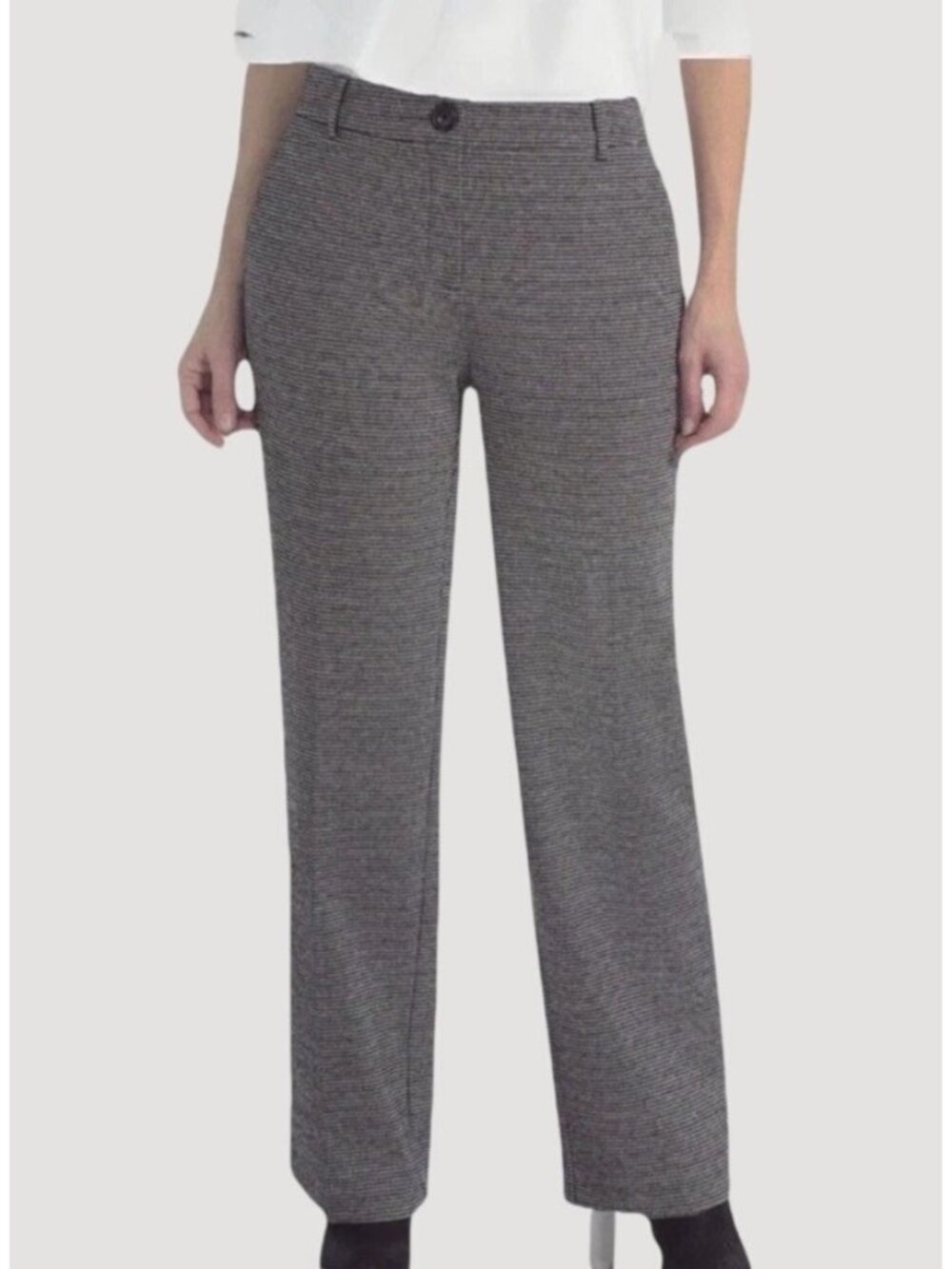 NWOT Hilary Radley Women's 6 Brown combo Wide-Leg Trousers Pants